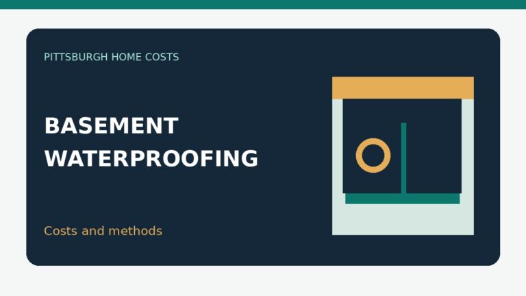 Basement waterproofing cost guide illustration