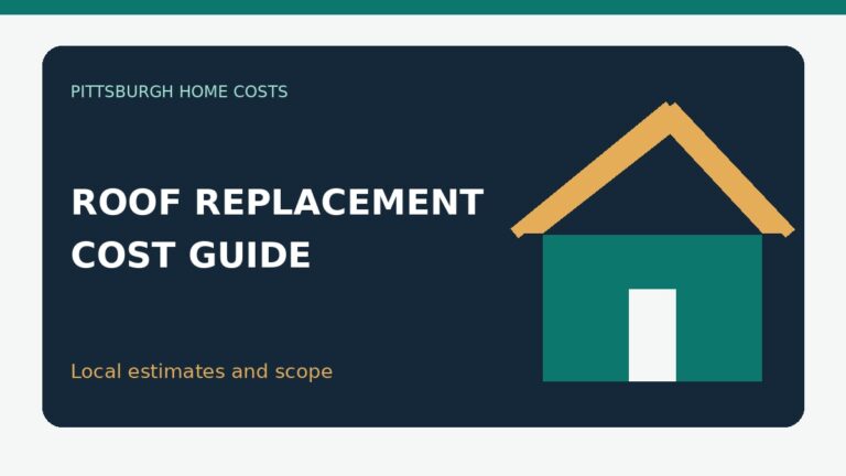Pittsburgh roof replacement cost guide illustration